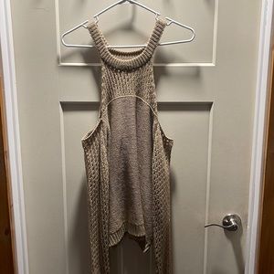 Cold shoulder sweater